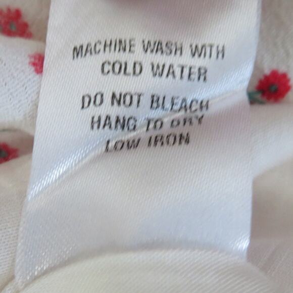 Olivaceous 90s Mini Dress Tank Floral Sleeveless Back Zip White Red L NWOT - Picture 9 of 15